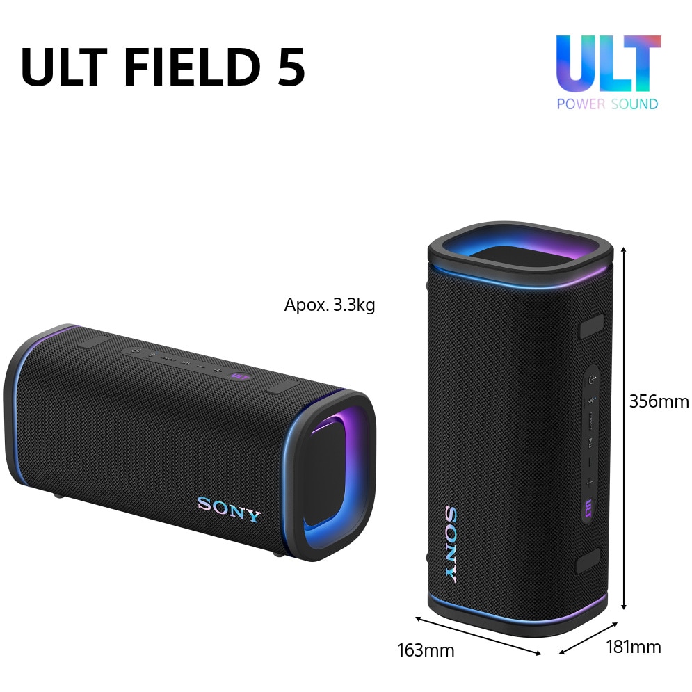 Boxa portabila Sony ULT FIELD 5 SRS-ULT50B, Bluetooth 5.3, 2