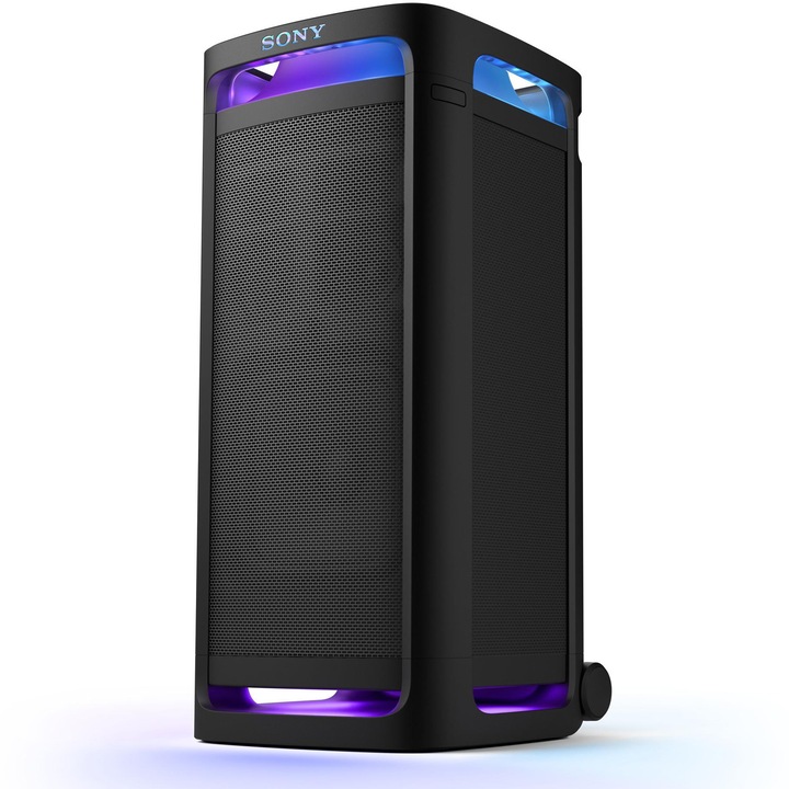 Аудио система Sony ULT TOWER 9AC, Bluetooth 5.3, 2 режима ULT Power Sound, X-Balanced тонколони, Звук и светлини 360, Парти функции, Черен