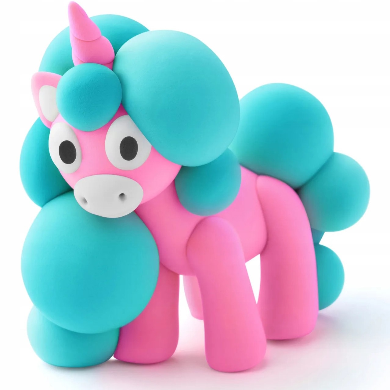 Set Hey Clay - Rainbow Unicorns - eMAG.ro