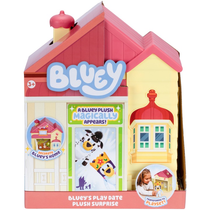 Bluey Плюшена играчка Playdate, Surprise