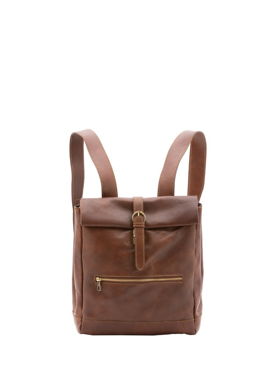 Alessia Firenze, Rucsac unisex de piele, Maro