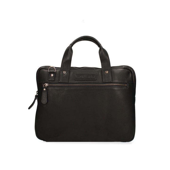 Hill Burry, Servieta din material textil cu manere fixe, Negru