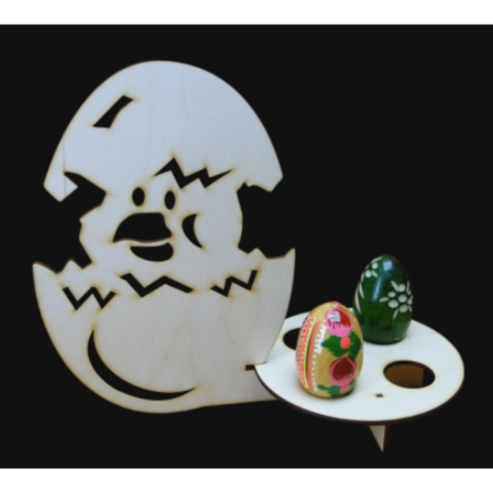 Suport pentru servire, Nami, suport pentru 4 oua, alb