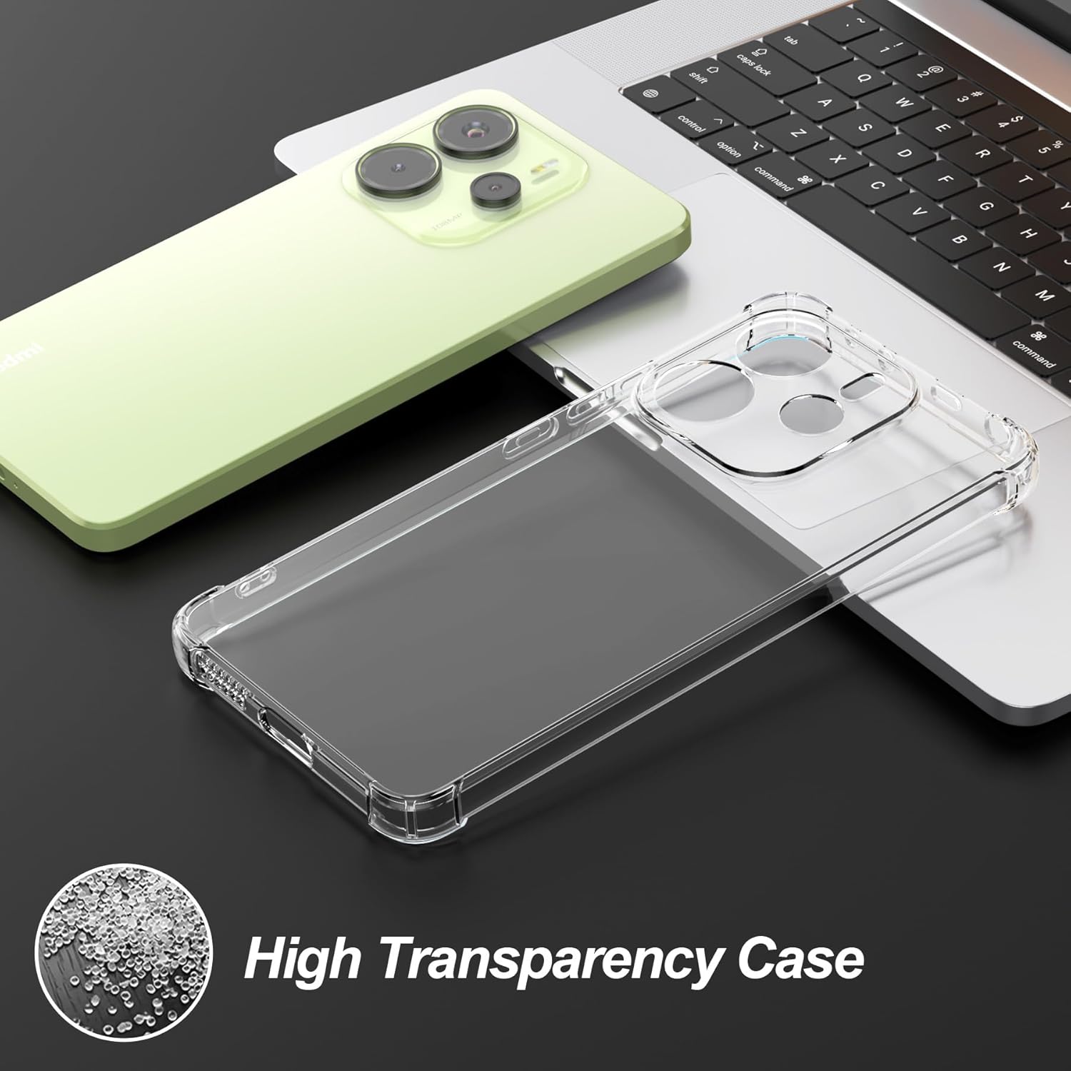 Husa pentru Xiaomi Redmi Note 14 4G Anti-Shock subtire si usoara cu protectie colturi si lentile camera transparenta