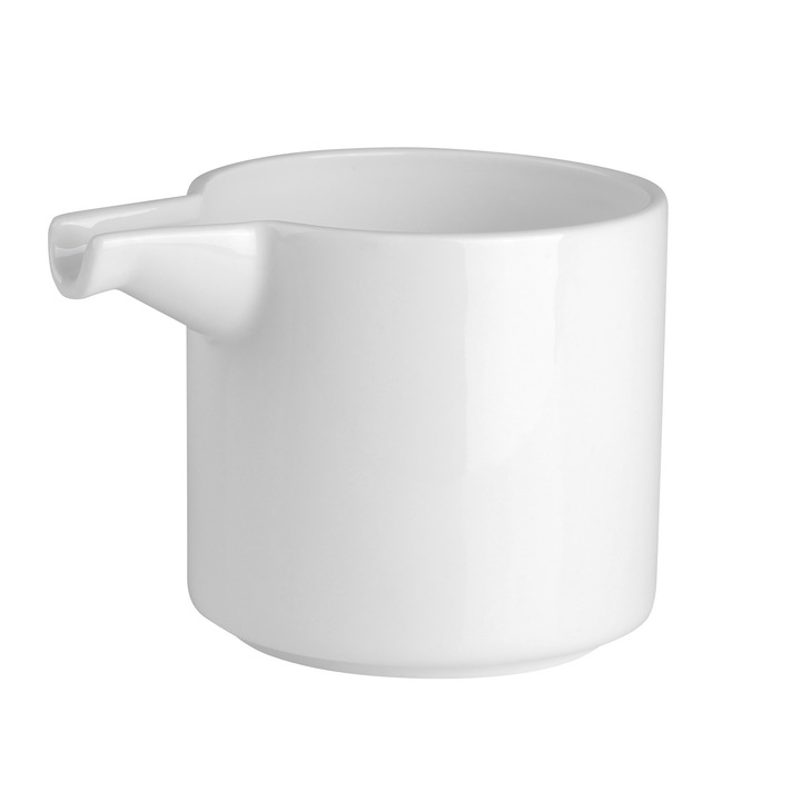 Castron pentru lapte, by inspire, Round, alb, portelan