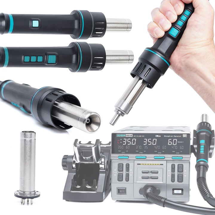 Pistol aer cald, Sugon 8650/8630 Pro, 1300W, tehnologie Hot air