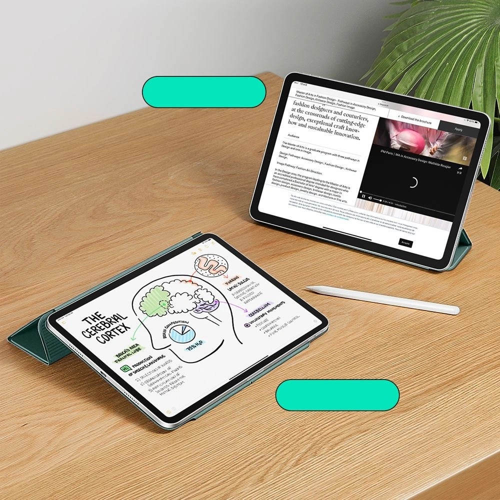 Husa ESR Rebound Magnetic compatibila cu iPad Pro 12.9 inch 2020/2021/2022 si iPad Air 6 13 inch 2024/2025 Forest Green