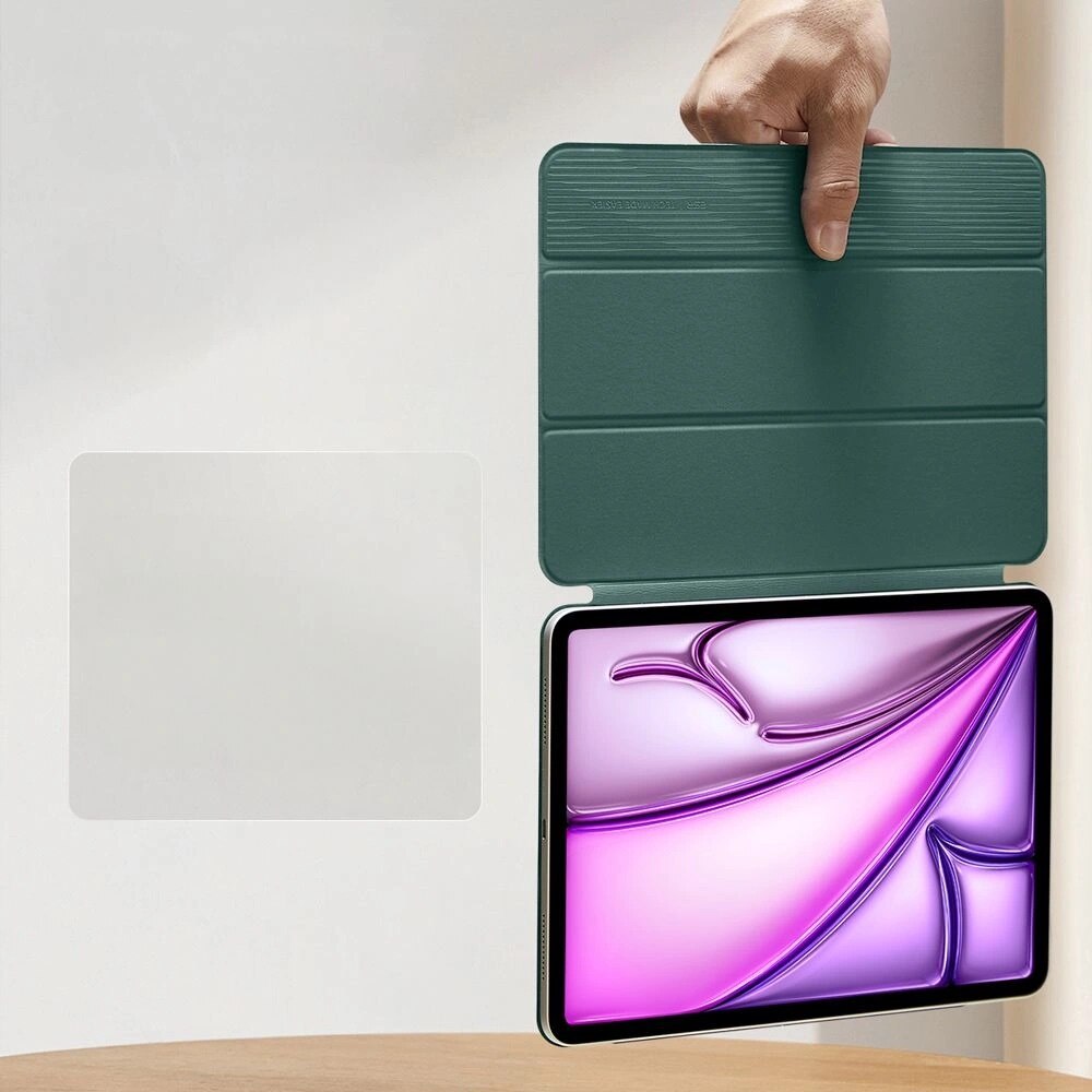 Husa ESR Rebound Magnetic compatibila cu iPad Pro 12.9 inch 2020/2021/2022 si iPad Air 6 13 inch 2024/2025 Forest Green
