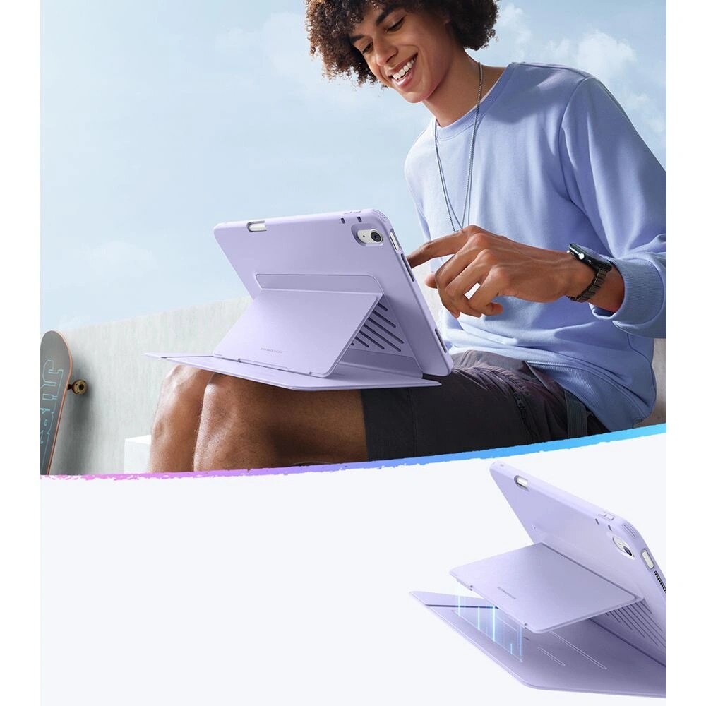 Husa pentru iPad Air 13 (2024) / Air 13 (2025) - ESR FlipA Hybrid (with Pencil Holder) - Purple