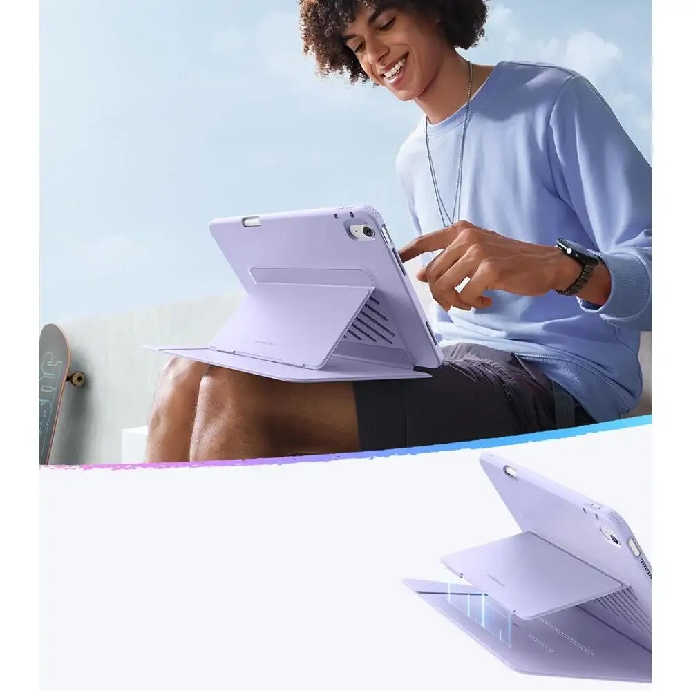 Husa pentru iPad Air 13 (2024) / Air 13 (2025) - ESR FlipA Hybrid (with Pencil Holder) - Purple