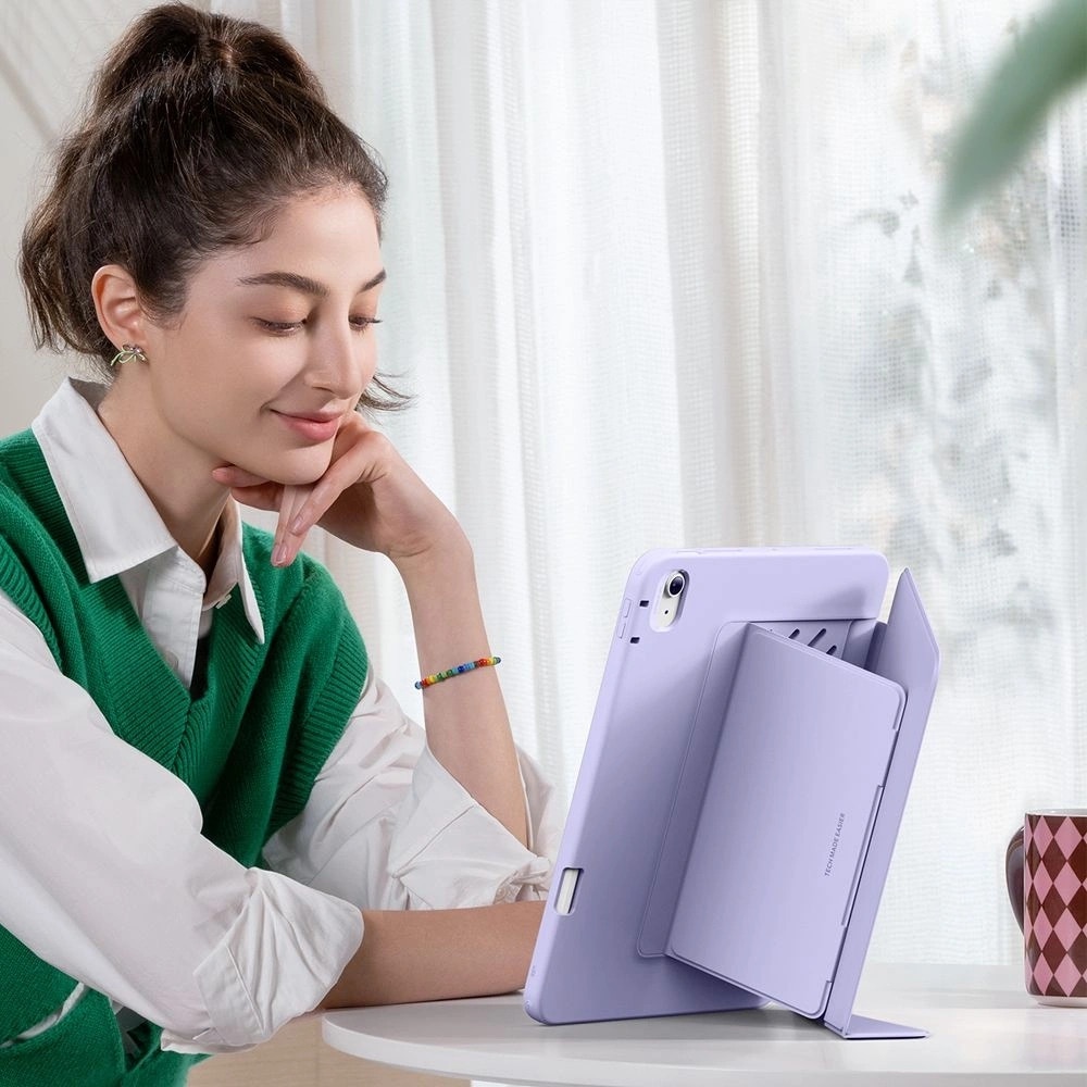 Husa pentru iPad Air 13 (2024) / Air 13 (2025) - ESR FlipA Hybrid (with Pencil Holder) - Purple