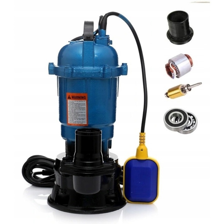 Водна помпа с поплавък, Nan, 1600W, 18000l/h, 10m височина на изпомпване, 2"