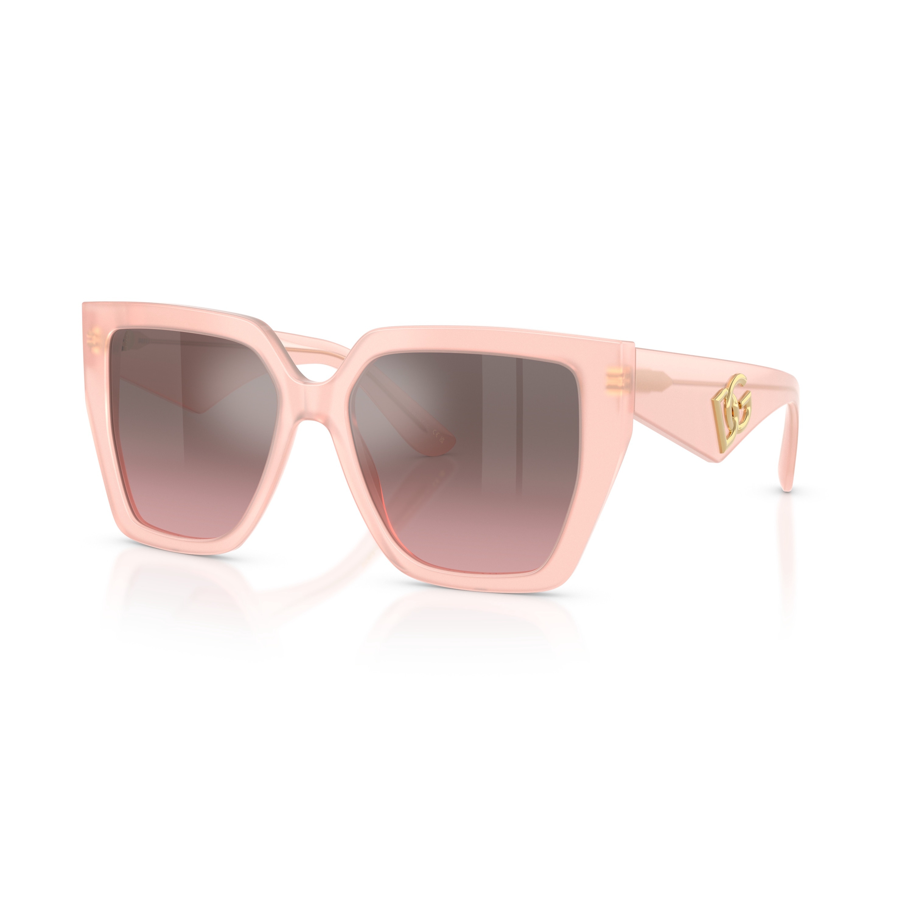 Dolce & Gabbana, Ochelari de soare butterfly Glamorous, Roz deschis, 55-17-145