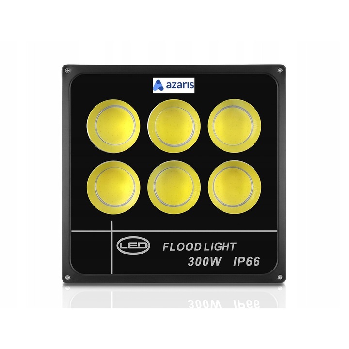 LED reflektor, Azaris, 300W, hideg fehér, 30000LM, 220-240V