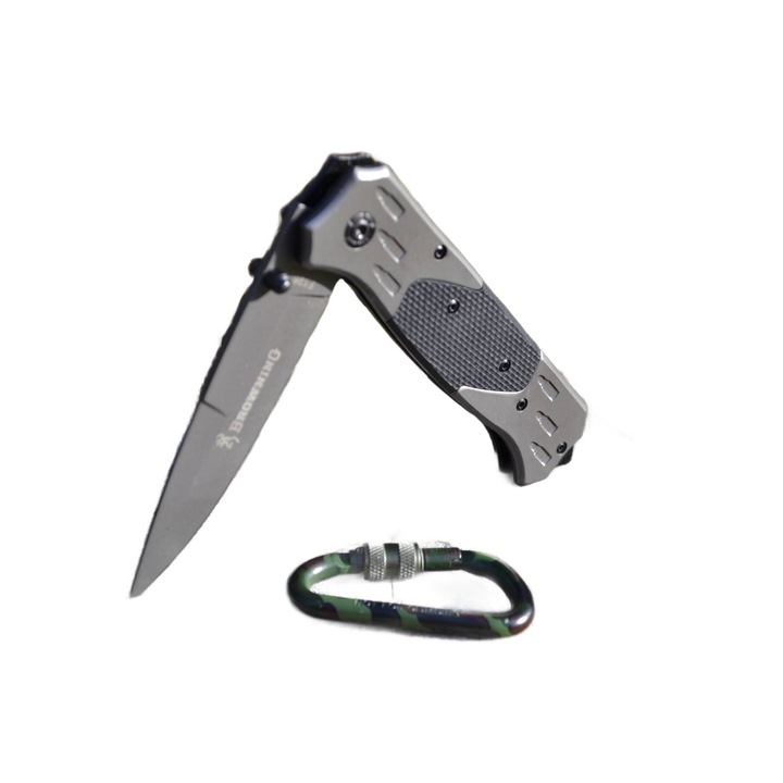 Cutit survival, inox, 24cm, 9,5cm lama, pliabil