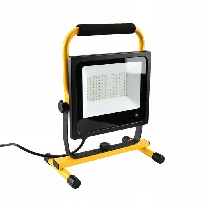 Преносима LED лампа LedClick, 200W, 18000lm, черно-жълта, 90-240V