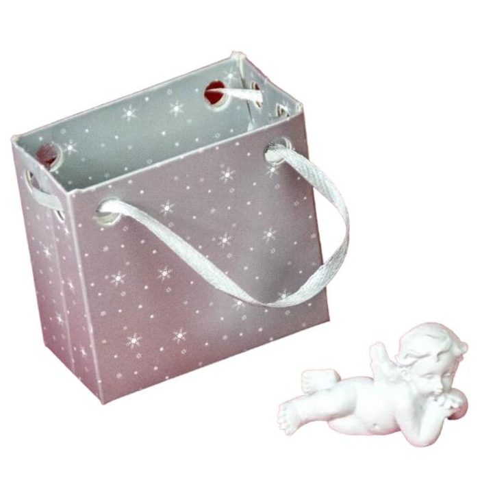 Angyal figura, 24 darabos készlet, + tasakok, GAJO, fehér