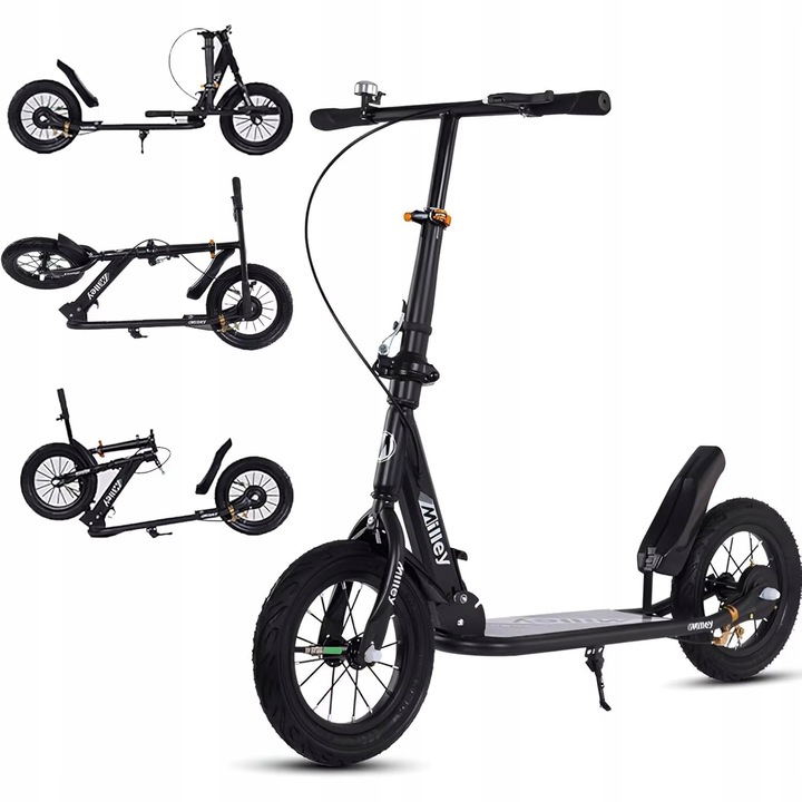 Roller, Azaris, kézifék, 30cm, fekete