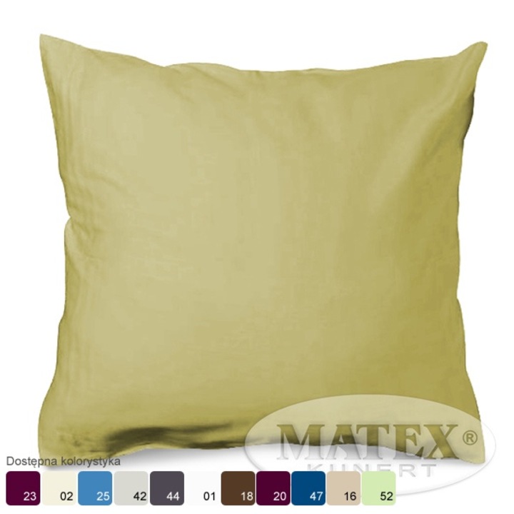 Fata de perna MATEX, satina bumbac, 40x40cm, culoare GOLD, inchidere cu fermoar