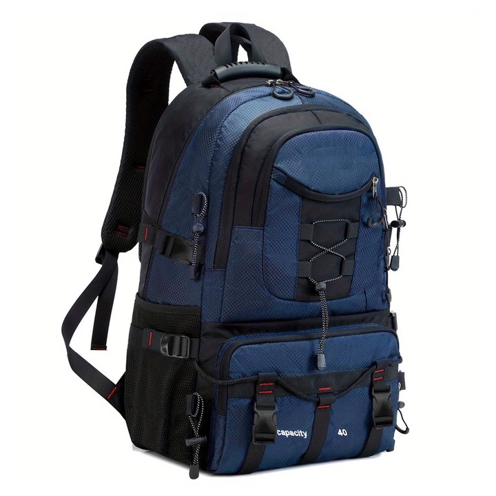 Туристическа раница, Optim Solution, 52 x 34 x 19 см, водоустойчива, XTO, синя