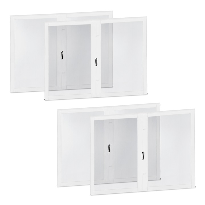 Pereti laterali cu plasa de tantari VONROC PT801AA_WHITE, panza Oxford mata 420D, cu acoperire PVC, protectie UV 50+, pentru cort de petrecere PT501XX, Alb