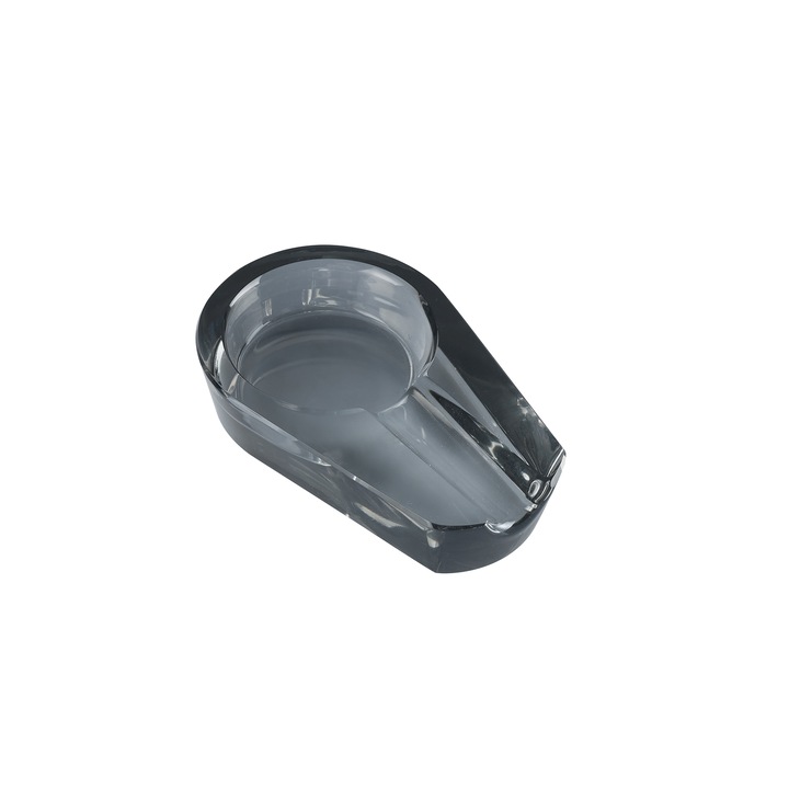 Scrumiera trabuc din sticla - Champ Black Glass