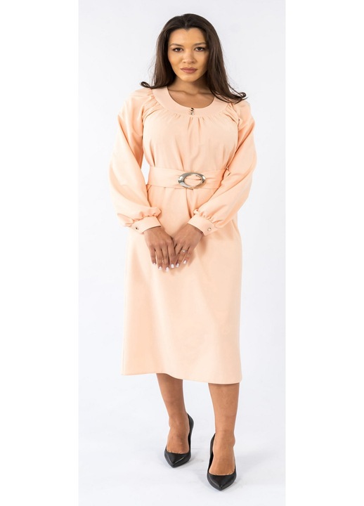 Rochie Crem cu Cordon Martina, Crem
