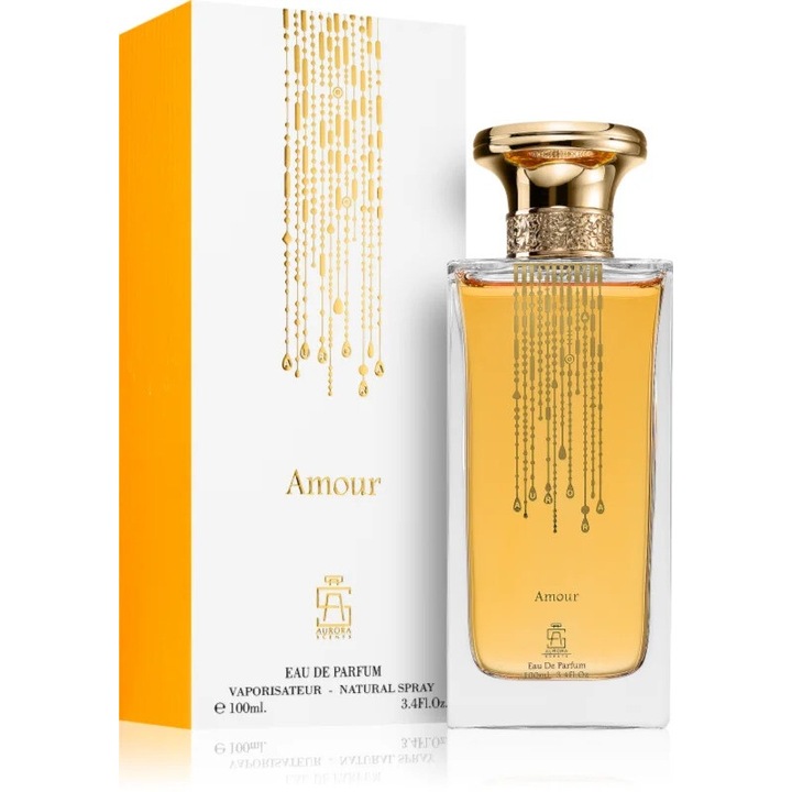 Parfüm Aurora Scents Amour 100 ml EDP, virágos-gyümölcsös, elegáns csomagolás