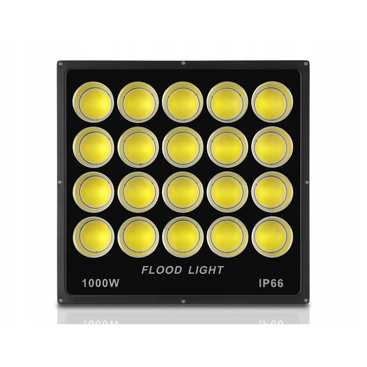LED халогенен прожектор LedClick, 1000W, IP65, 100000lm, черен