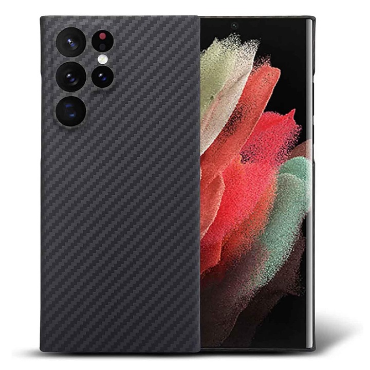 Husa protectie telefon, TREXORA, Polipropilena, Pentru Samsung Galaxy S25 Ultra, Negru