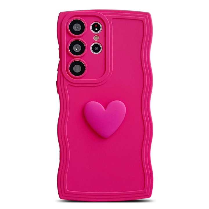 Husa protectie telefon, TREXORA, Silicon, Pentru Samsung S25 Ultra, Roz