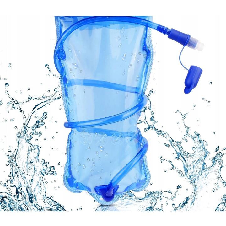 Sticla de apa pentru rucsac, Azaris, albastru, 2l