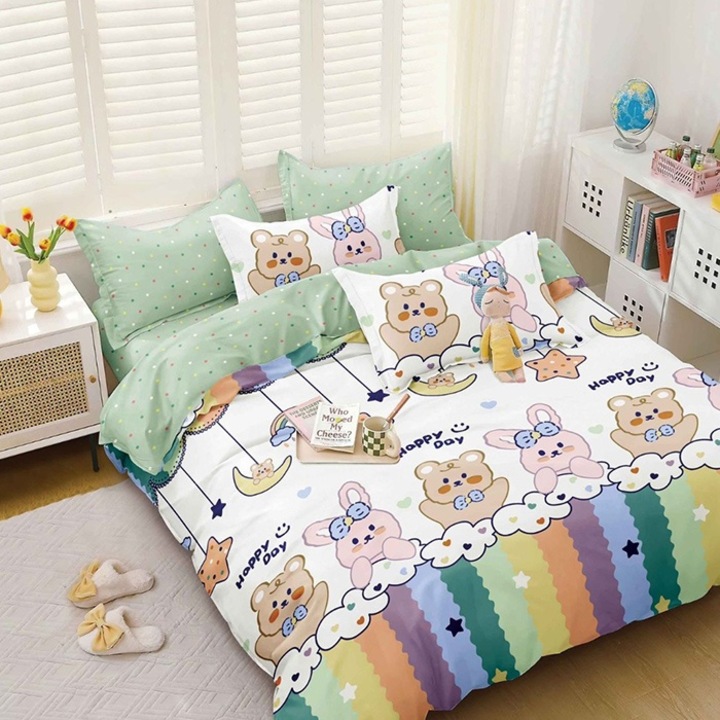 Ágyneműhuzat, 4 részes, LX4198 modell, szatén pamut