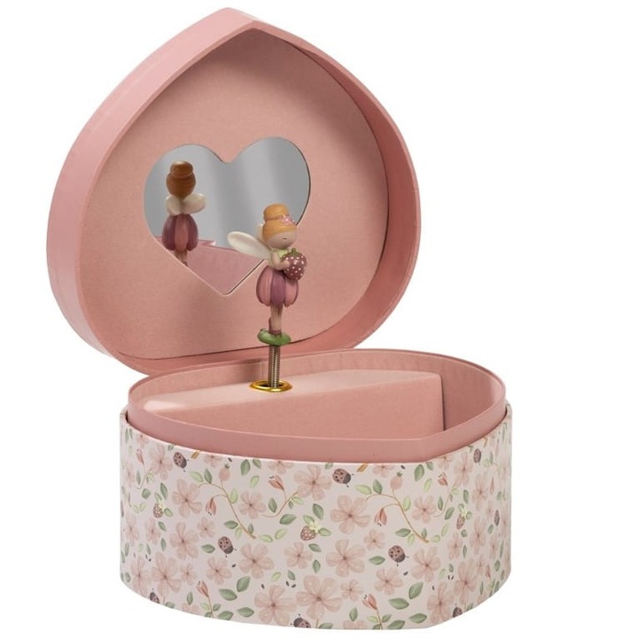 Cutie muzicala, Little Dutch, 11,5x15x8,5cm, pentru bijuterii, decorare camera copii