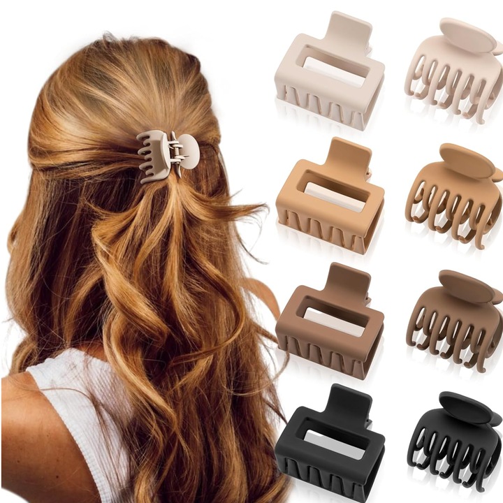 6 db-os hajcsat készlet, TREXORA, csúszásmentes markolat, többszínű