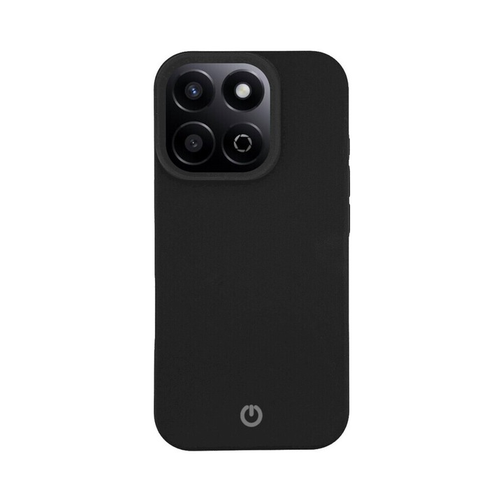 Husa de protectie CENTO Rio compatibila cu Honor 400 Smart, Negru, Silicon Premium Mat, Slim, Anti zgarieturi, Anti soc, cu margini ridicate pentru protectia ecranului si a camerei