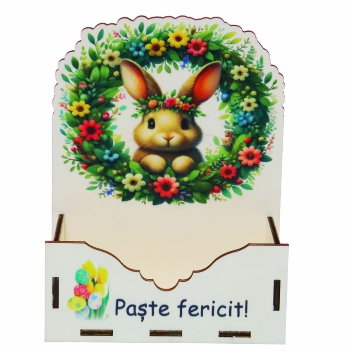 Cutie Aranjamente Florale, Lemn, Paste, 15cm, CAPUV012