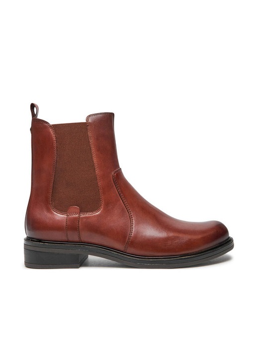 Botine dama, Caprice, piele naturala, maro
