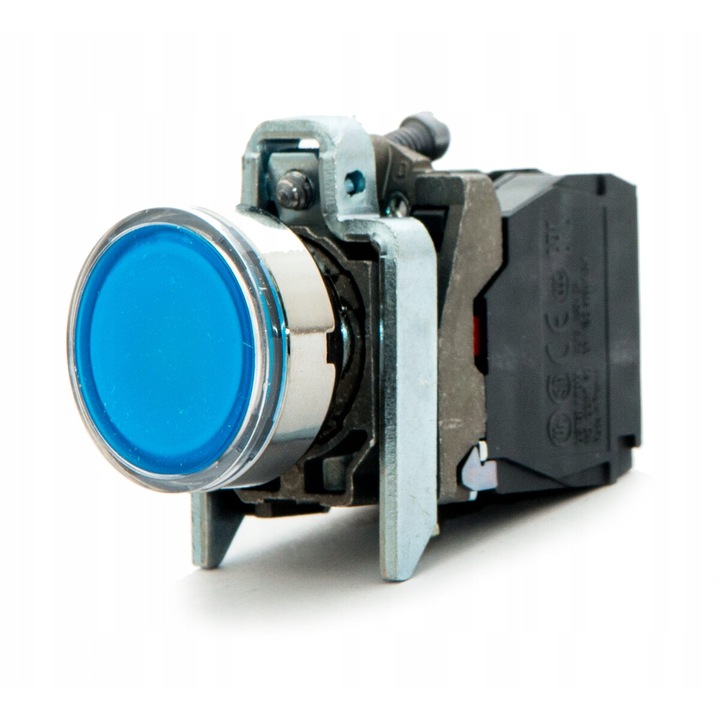 Nan Harmony XB4 fém kapcsoló, kék, LED világítás 24V, NO+NC szett
