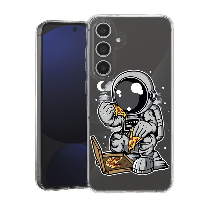 BestCase® Husa pentru Samsung Galaxy A55, MagSafe Anti Shock, Astronaut Pizza, Protectie camera, ecran si colturi, 1946003 MAS 1004