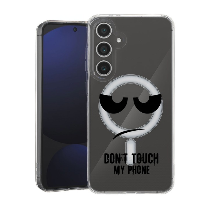 BestCase® Husa pentru Samsung Galaxy A55, MagSafe Anti Shock, Don’t Touch My Phone, Protectie camera, ecran si colturi, 1946003 MAS 90