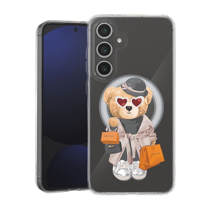 BestCase® Husa pentru Samsung Galaxy S23 FE, MagSafe Anti Shock, Teddy Bear Shopping, Protectie camera, ecran si colturi, 1946004 MAS 1458