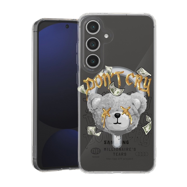 BestCase® Husa pentru Samsung Galaxy S23, MagSafe Anti Shock, Teddy Bear Millionaire's, Protectie camera, ecran si colturi, 1828660 MAS 1552