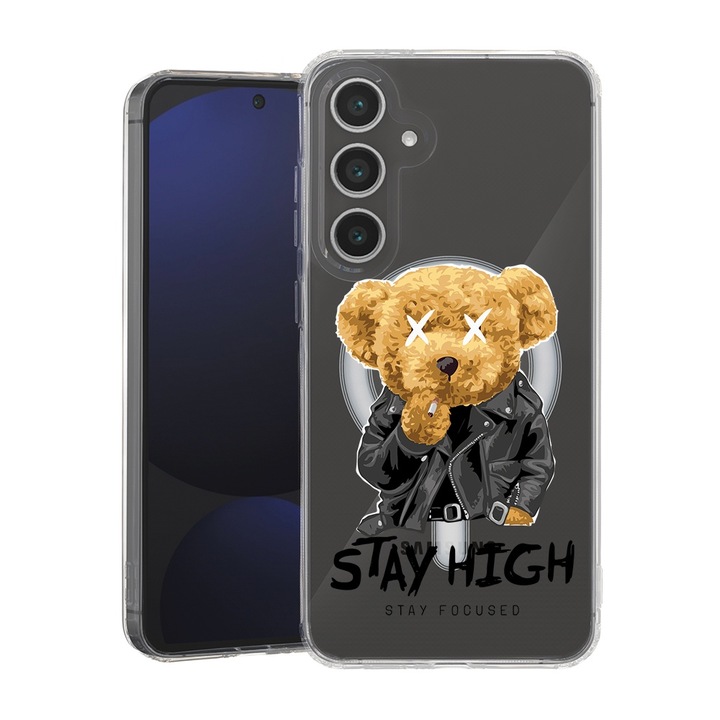 BestCase® Husa pentru Samsung Galaxy S23 FE, MagSafe Anti Shock, Stay High Teddy Bear, Protectie camera, ecran si colturi, 1946004 MAS 1824