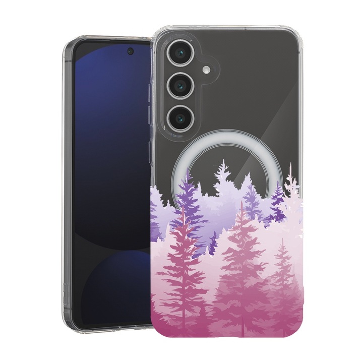 BestCase® Husa pentru Samsung Galaxy S23, MagSafe Anti Shock, Morning Lights In Forest, Protectie camera, ecran si colturi, 1828660 MAS 1482