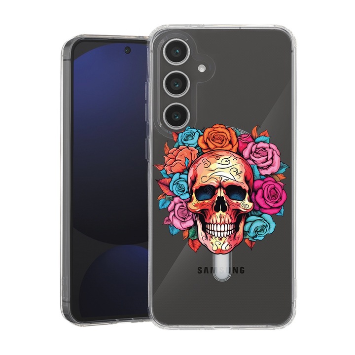 BestCase® Husa pentru Samsung Galaxy A55, MagSafe Anti Shock, Dream Colors - Skull, Protectie camera, ecran si colturi, 1946003 MAS 1582