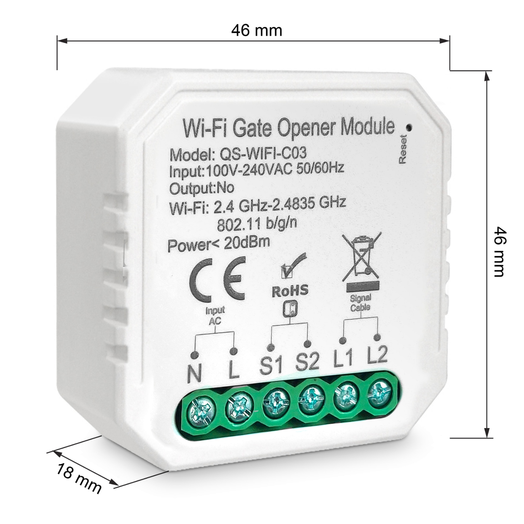 Kit controler Wi-Fi pentru poarta garaj, GOMEDIA, senzor de deschidere ...