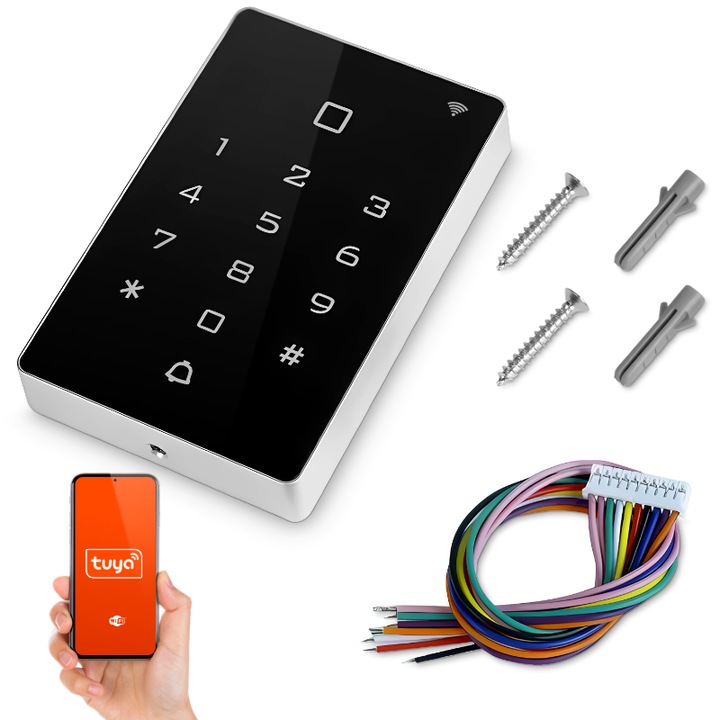 Interfon codificat Wi-Fi T12, 2000 utilizatori, rezistent la intemperii, IP-65