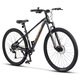 Bicicleta MTB de munte Carpat Duro JSX29334, cadru din aluminiu cu cabluri integrate, echipare Shimano Altus/Alivio, suspensie fata, roata 29 inch, frana hidraulica disc fata/spate, 9 viteze, culoare negru cu galben