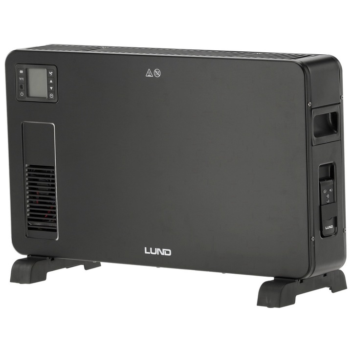 LUND Convector electric 2300W, LCD, ventilator